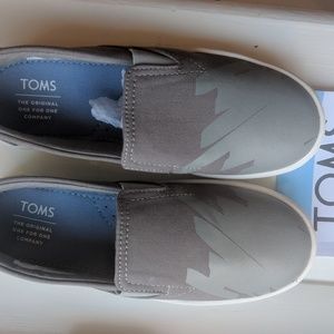 TOMS glow in the dark canvas slip ons